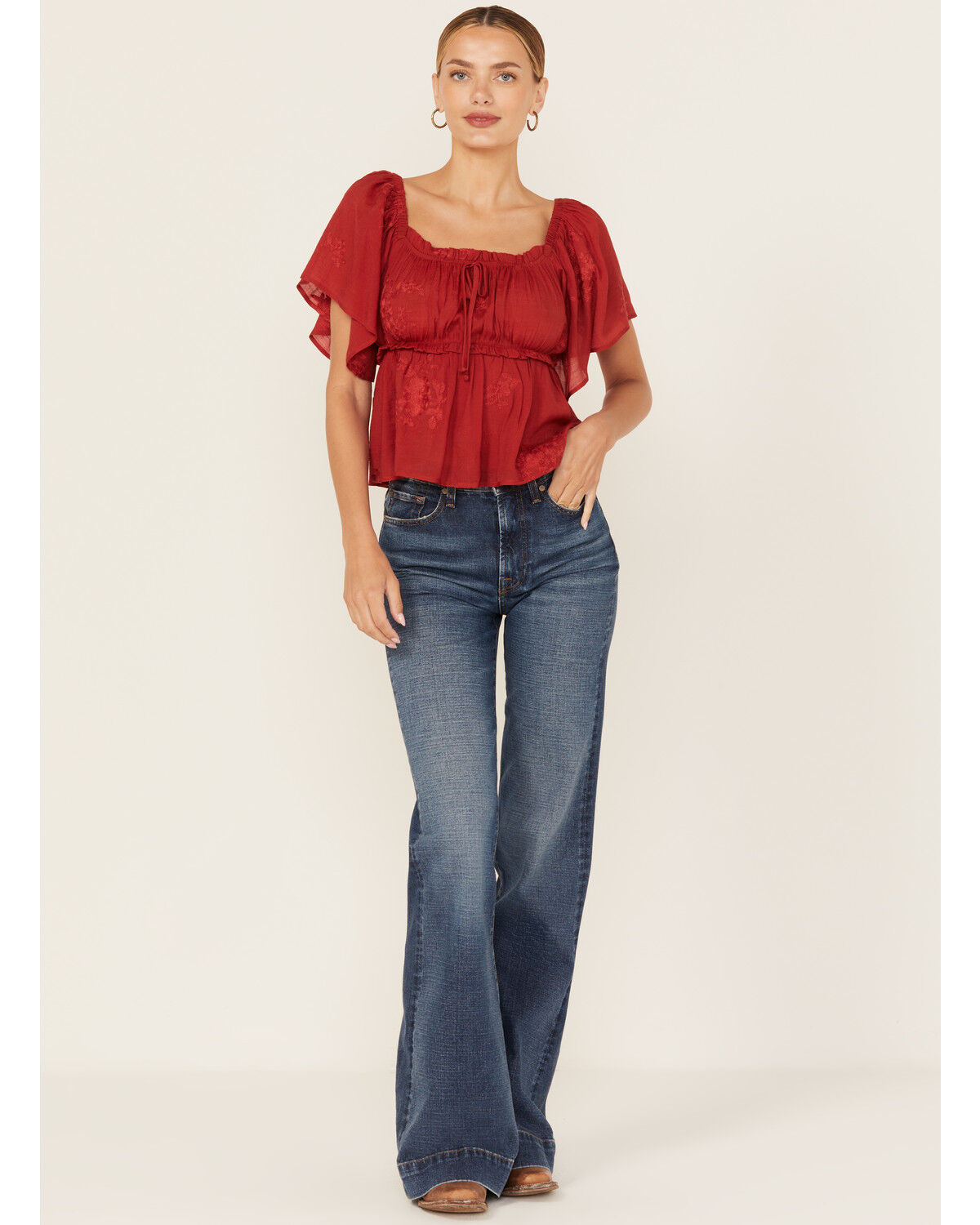 7 For All Mankind Women's Medium Wash High Rise Modern Dojo Trouser Jeans