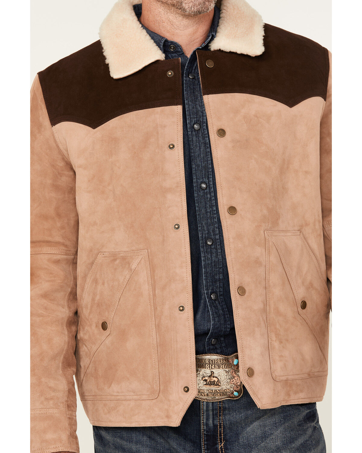 Scully Men's Color Block Suede Jacket