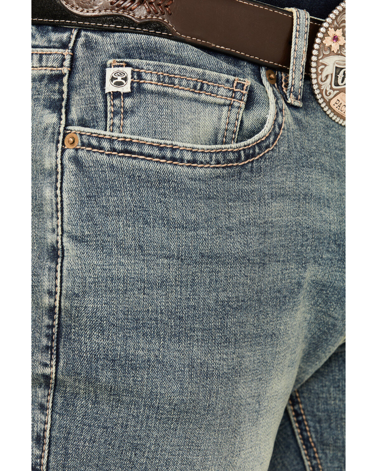 Hooey by Rock & Roll Denim Men's Boot Barn Exclusive Double Barrel Medium Vintage Wash Stackable Bootcut Reflex Denim Jeans