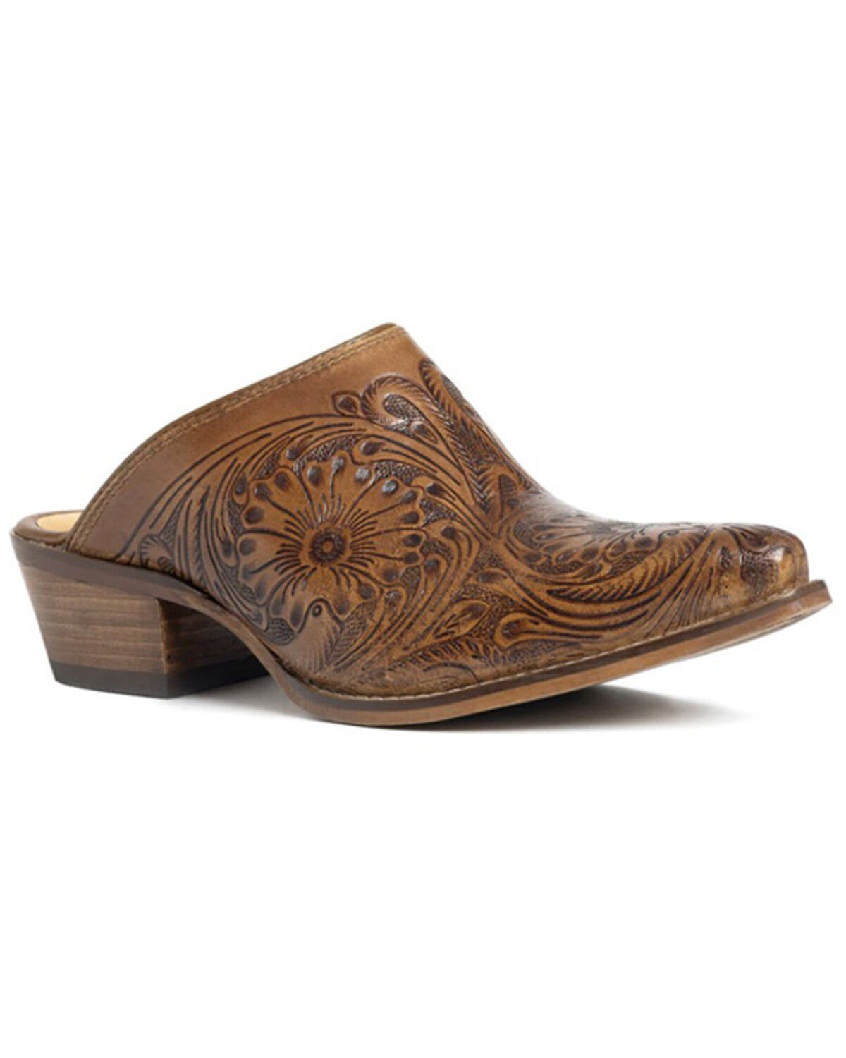 Myra Bag Women's Valeria Hand Tooled Mules