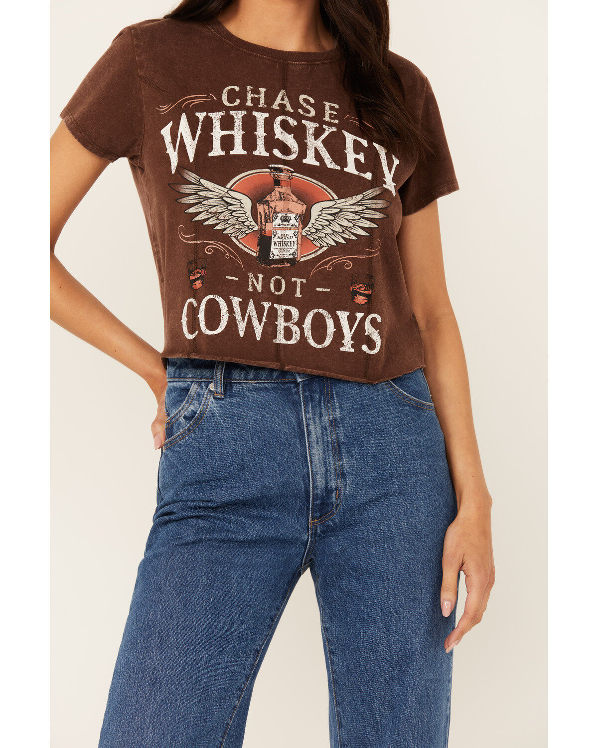 Shyanne Women's Chase Whiskey Not Cowboys Short Sleeve Graphic Tee
