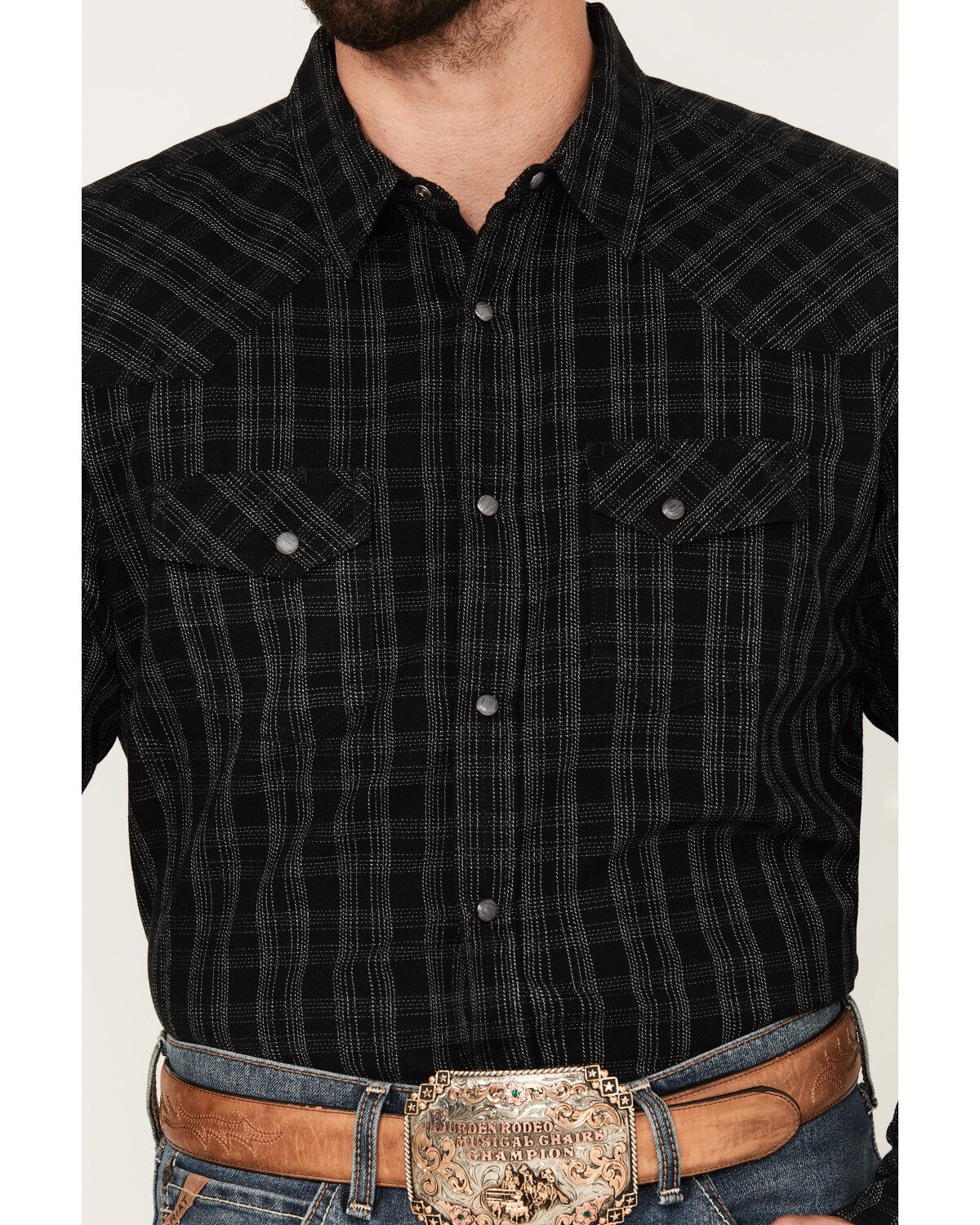 Blue Ranchwear Men's Twill Long Sleeve Snap Shirt