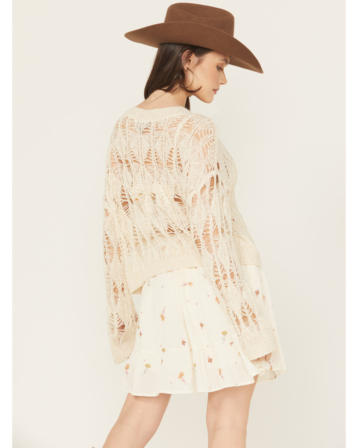 Rock & Roll Denim Women's Open Knit Sweater