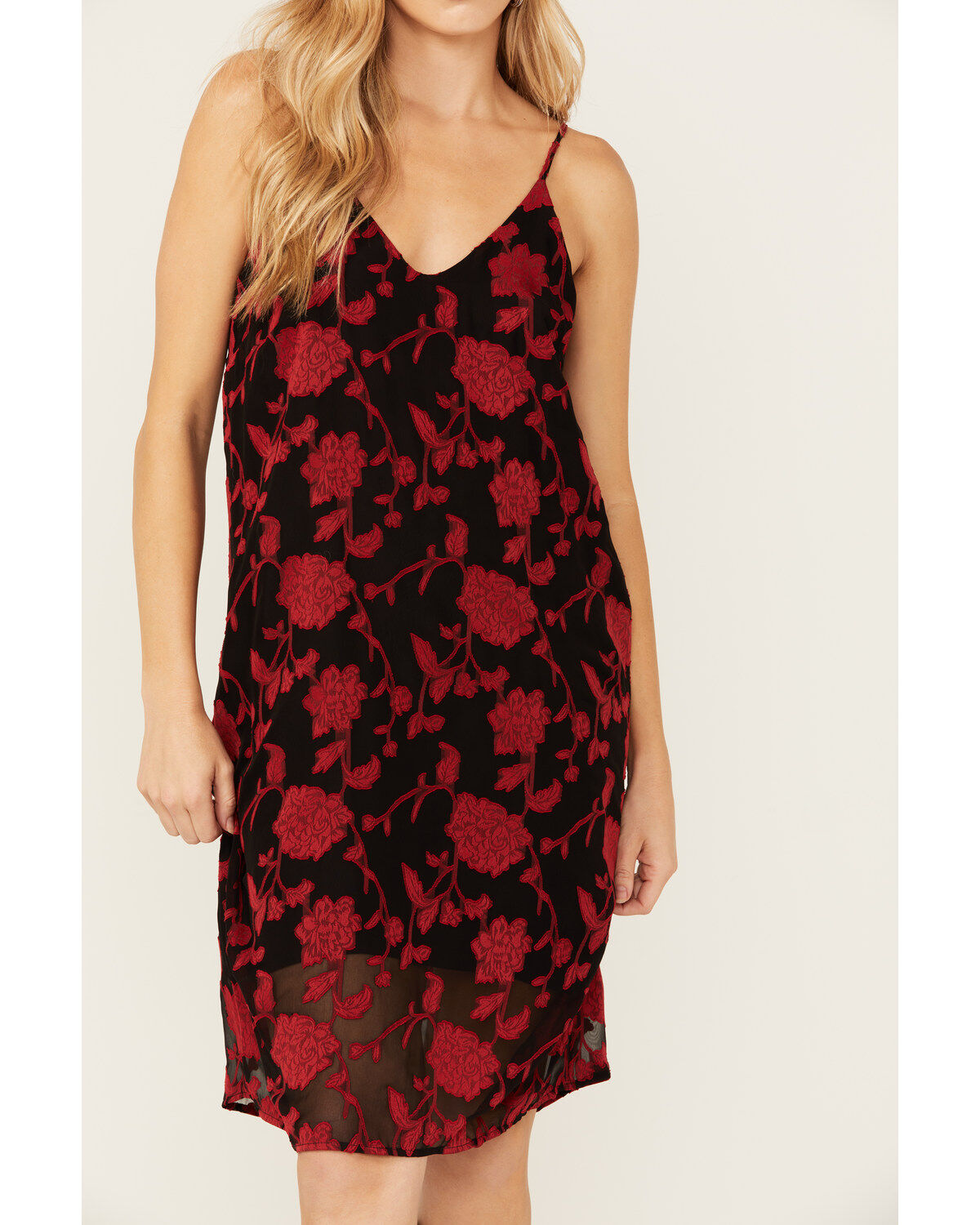 Wild Moss Women's Jacquard Cami Midi Dress