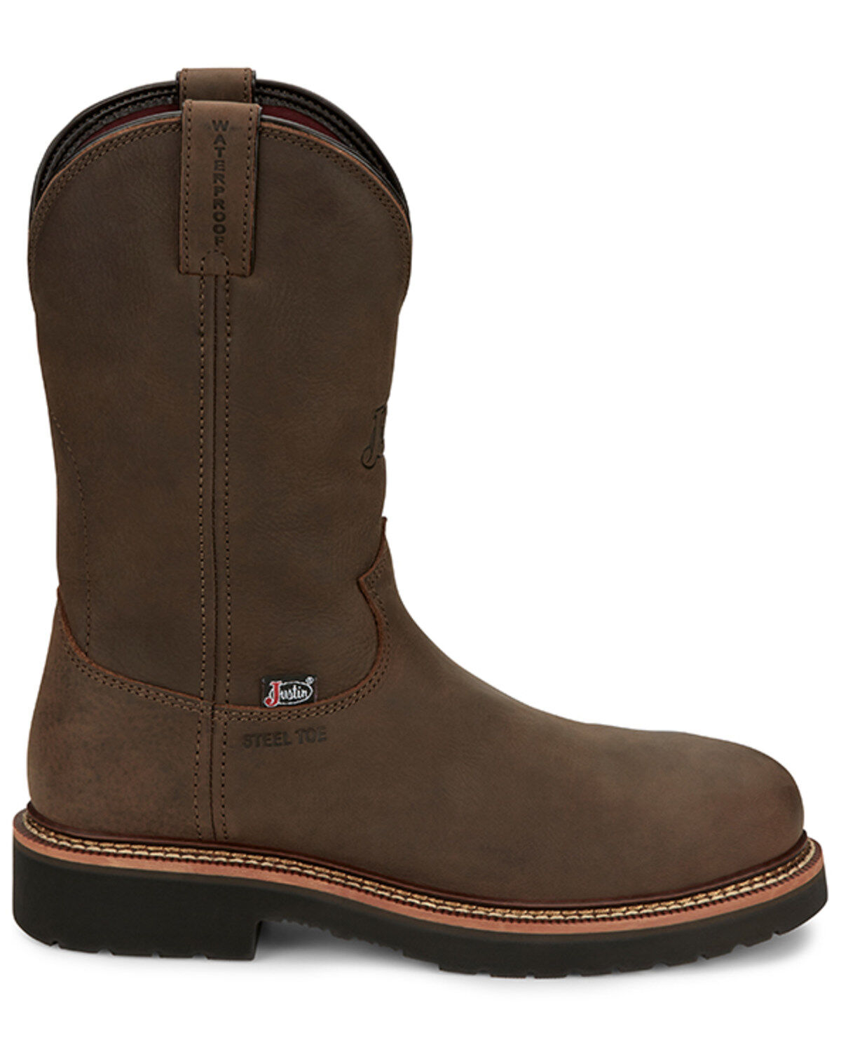 Justin Men's Carbide Waterproof Work Boots - Steel Toe