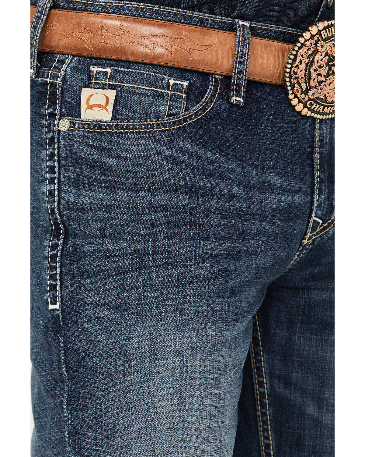 Cinch Men's Ian Dark Wash Slim Bootcut Performance Stretch Denim Jeans