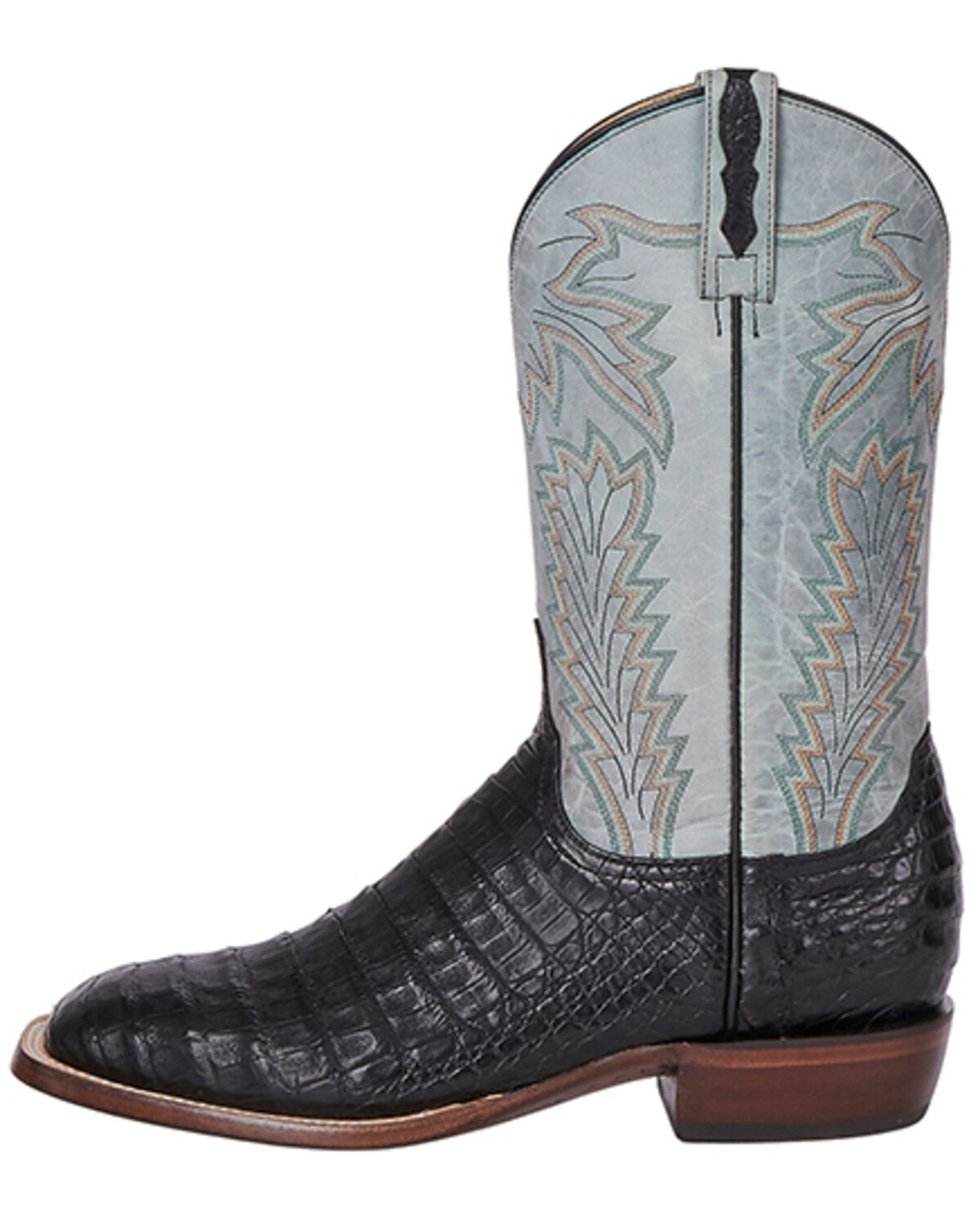 Lucchese Men's Exotic Caiman Western Boots - Broad Square Toe