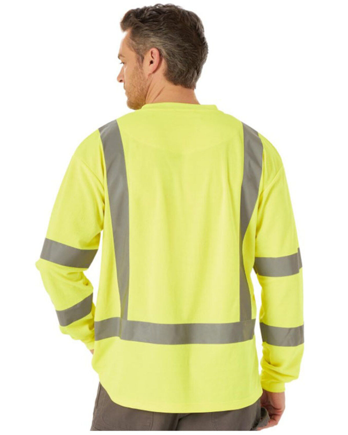 Wrangler Riggs Men's Safety High Visibility Long Sleeve Work T-Shirt