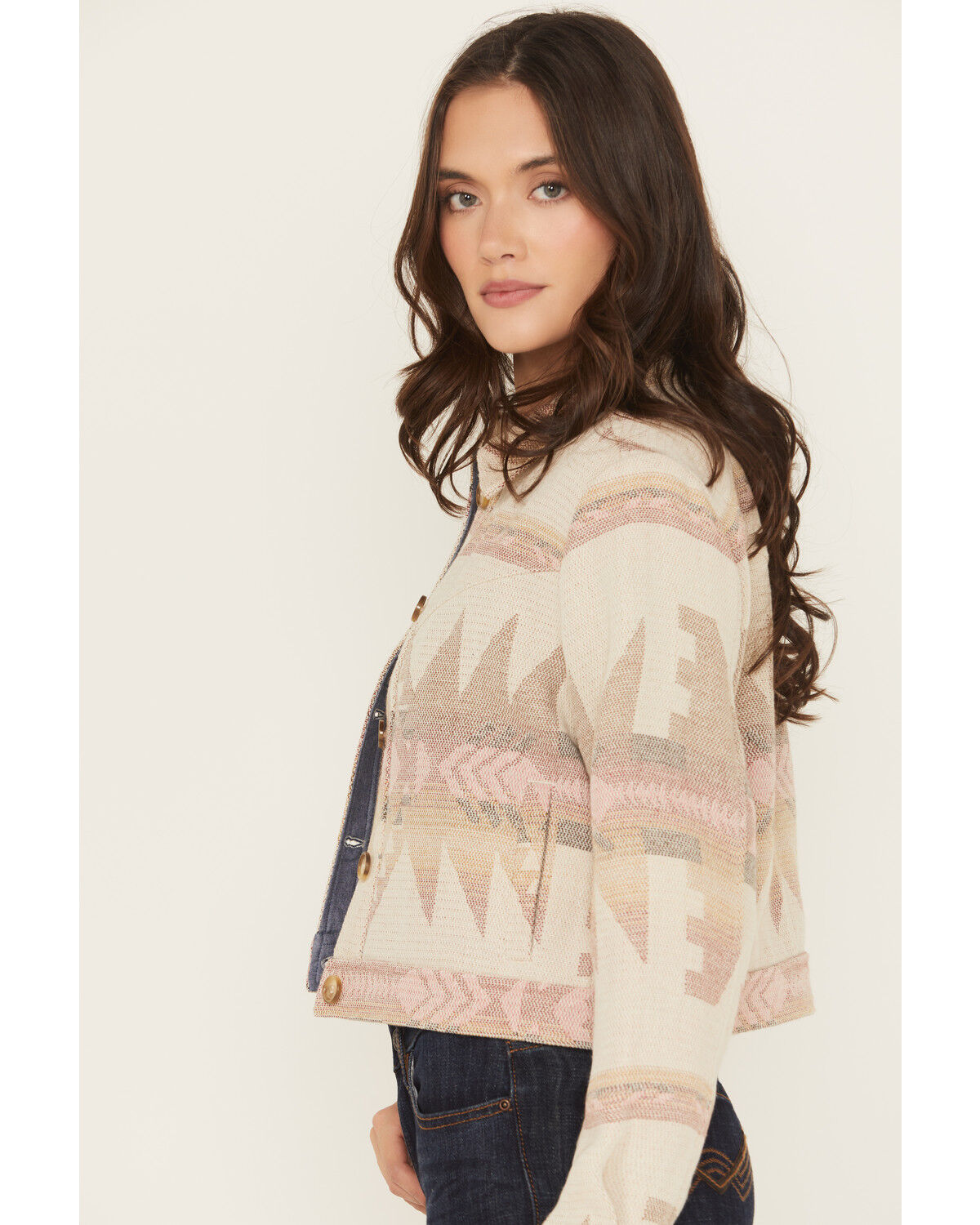 Idyllwind Women's Mercer Southwestern Print Cropped Shacket