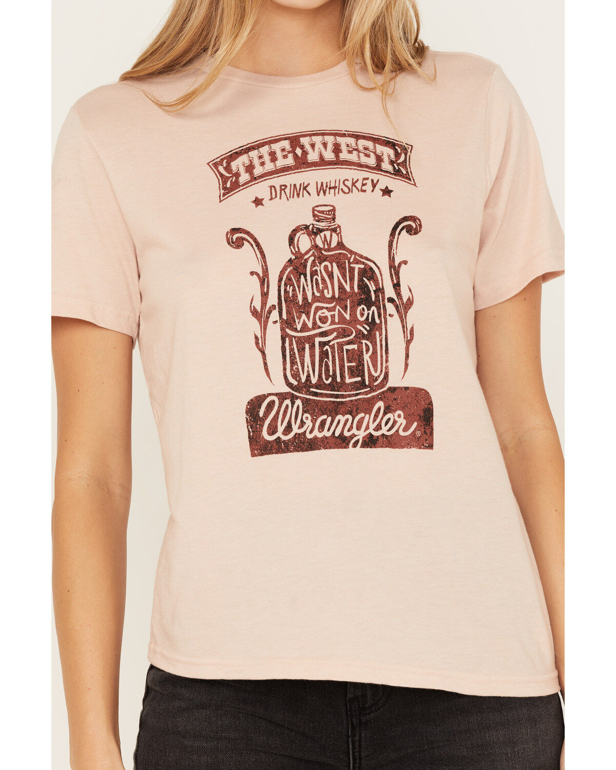 Wrangler Women's Boot Barn Exclusive Drink Whiskey Graphic Tee