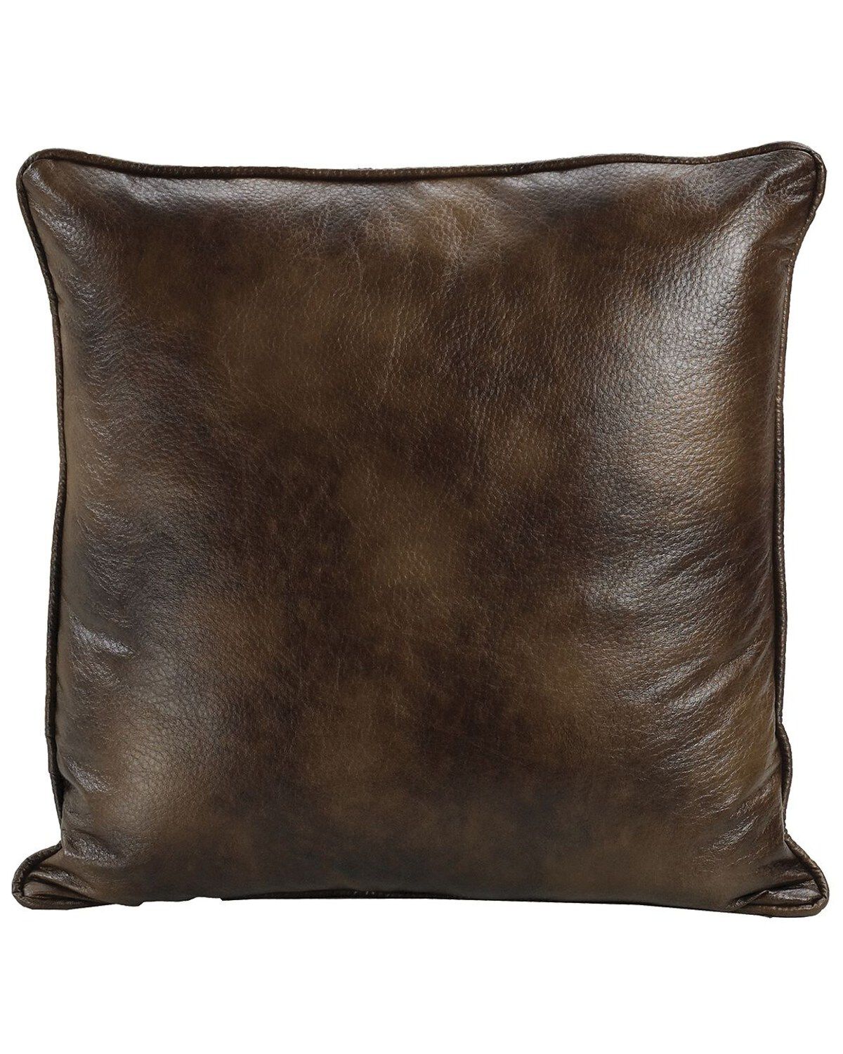 HiEnd Accents Dark Faux Leather Euro Sham