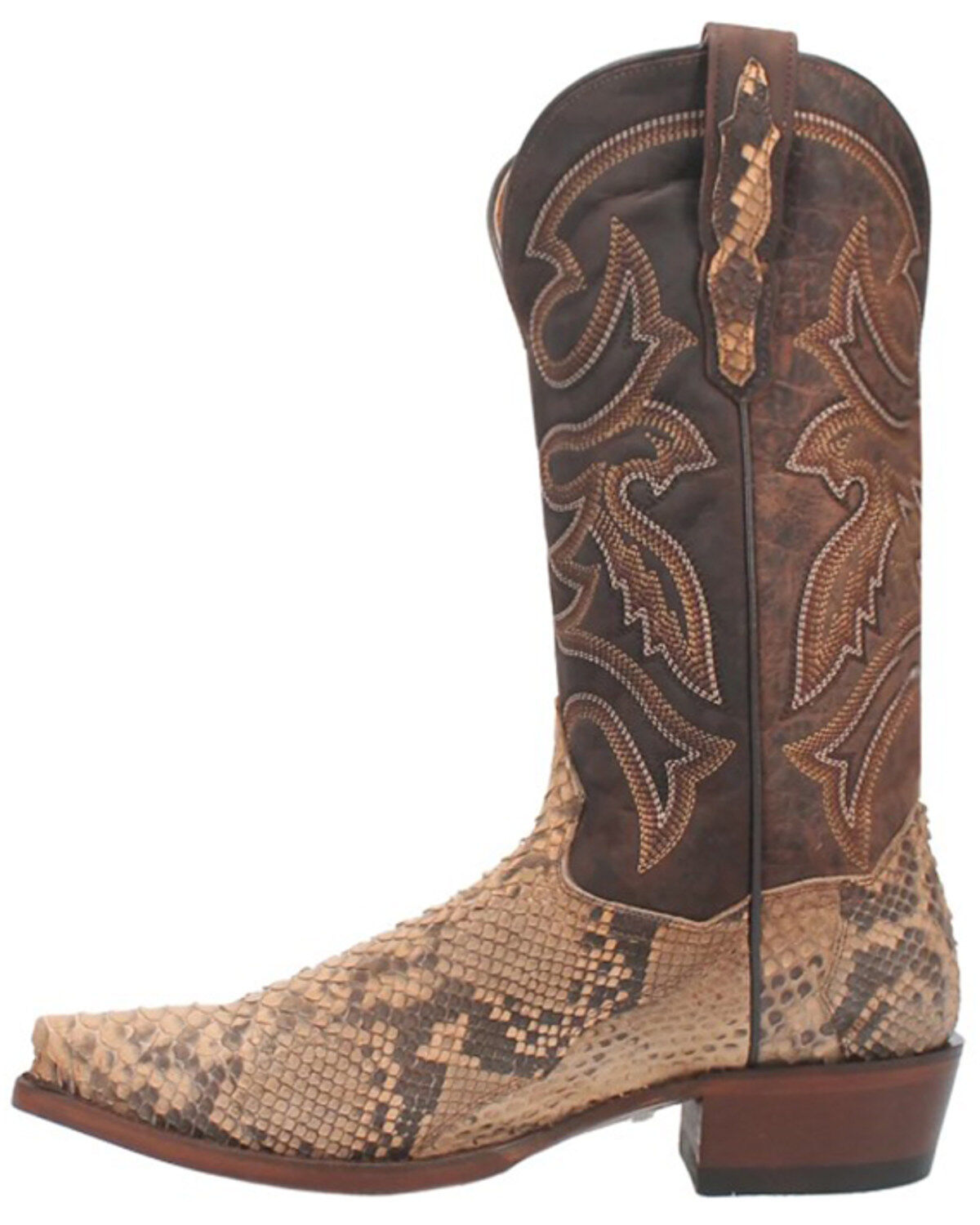Dan Post Men's Exotic Python Western Boots - Snip Toe