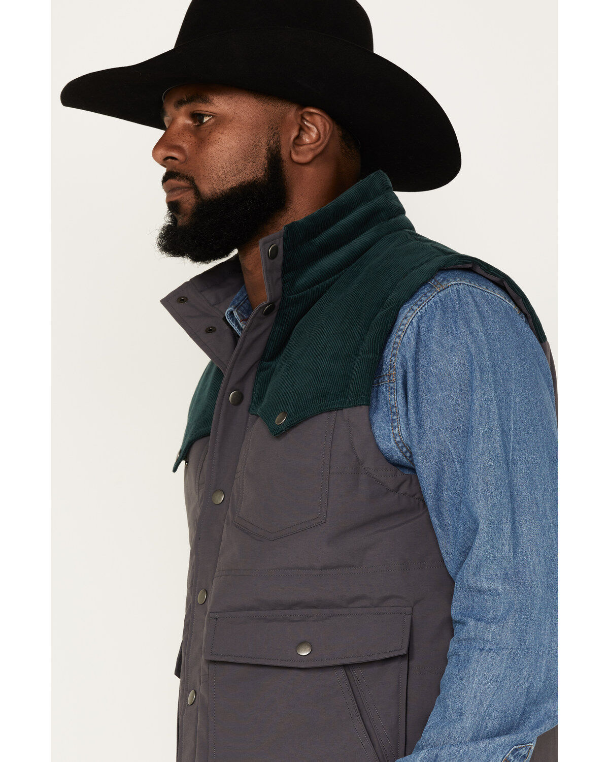 Rock & Roll Denim Men's Vintage 46 Color Block Vest