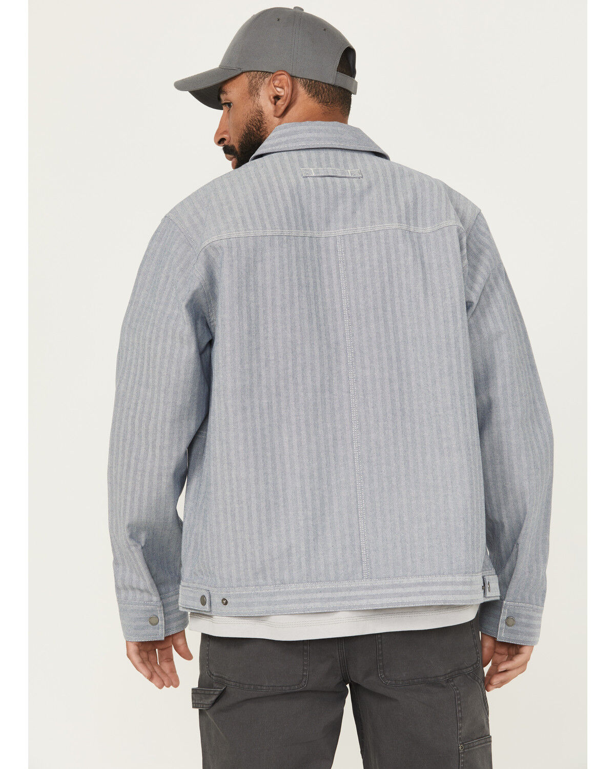 Lucky Brand Workwear Men's Herringbone Gas Station Jacket