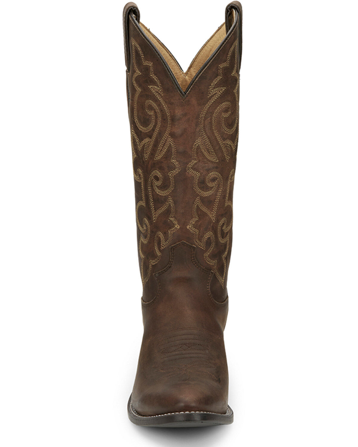 Justin Men's Leather Western Boots - Round Toe