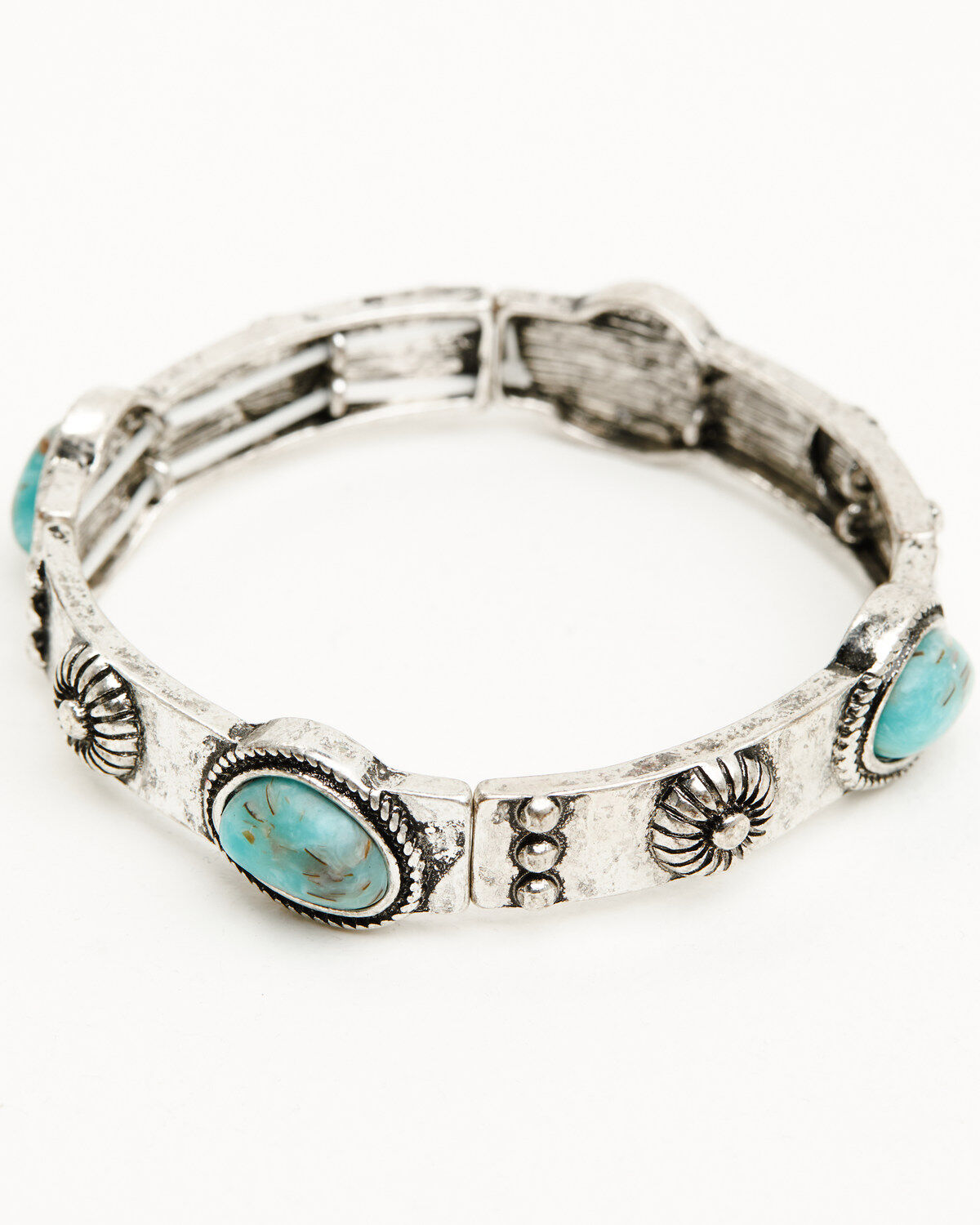 Shyanne Women's Ridge Canyon Turquoise Concho Bracelet Set - 5 Piece