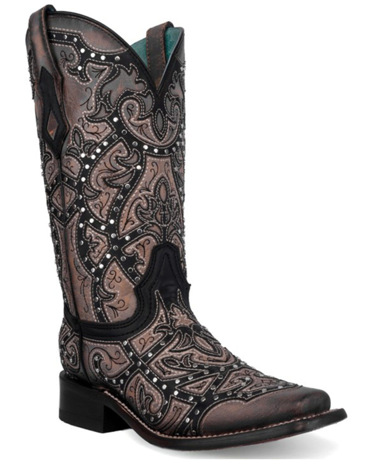 Corral Women's Embroidered Western Boots - Broad Square Toe