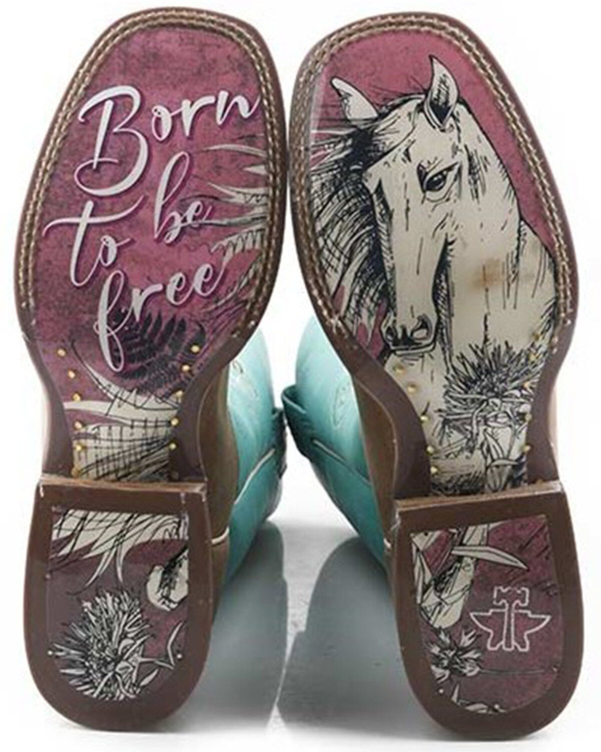 Tin Haul Women's A Cowgirls Motto Western Boots - Broad Square Toe