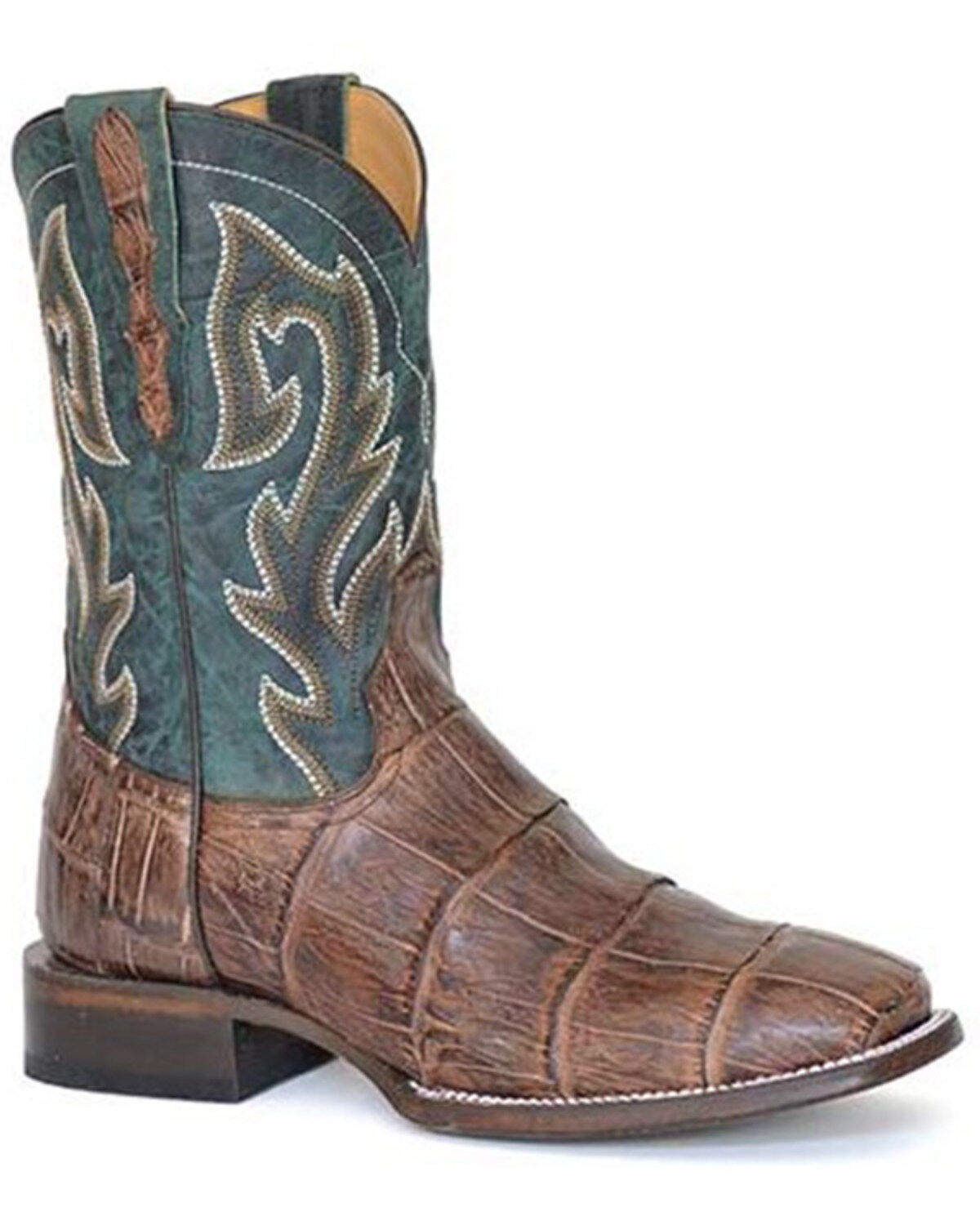 Stetson Men's Exotic Alligator Western Boots - Broad Square Toe
