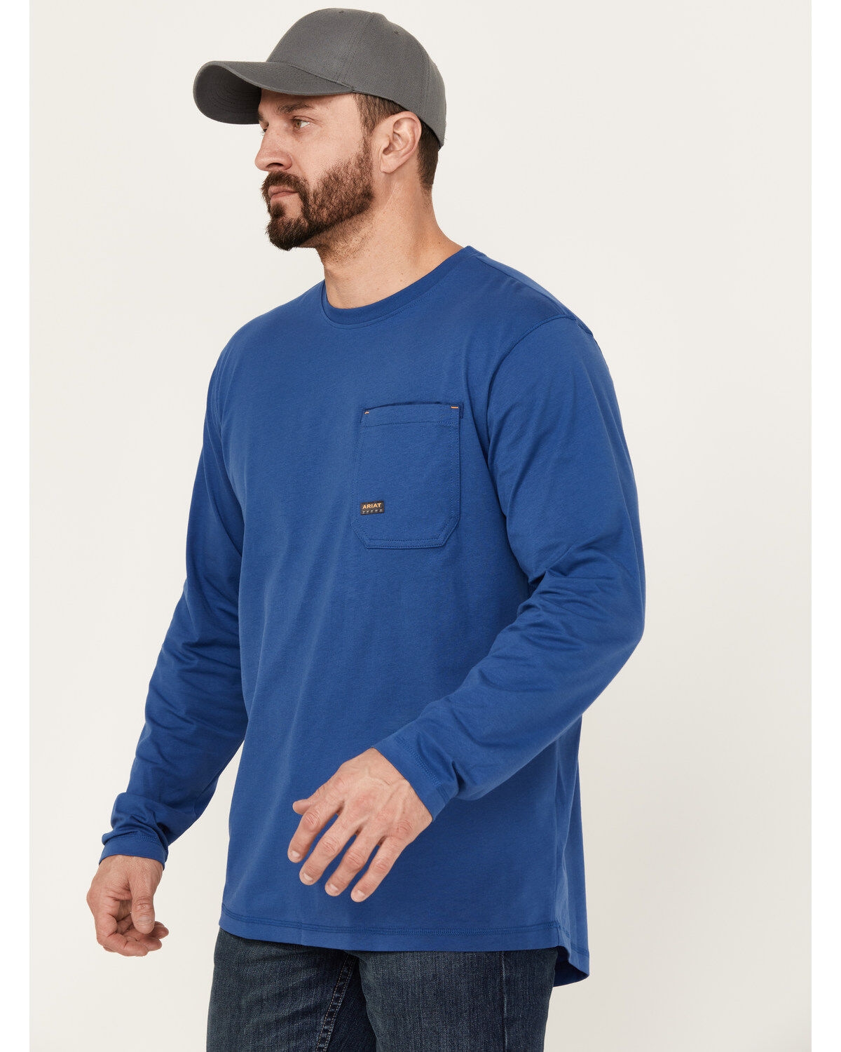 Ariat Men's Rebar Workman Chrome Moto Eagle Long Sleeve T-Shirt