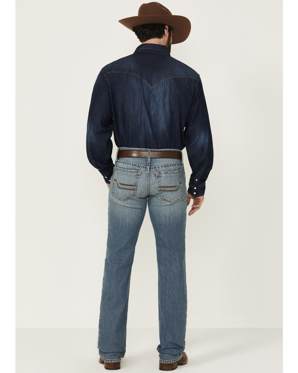 Cinch Men's Ian Medium Wash Slim Bootcut Rigid Denim Jeans