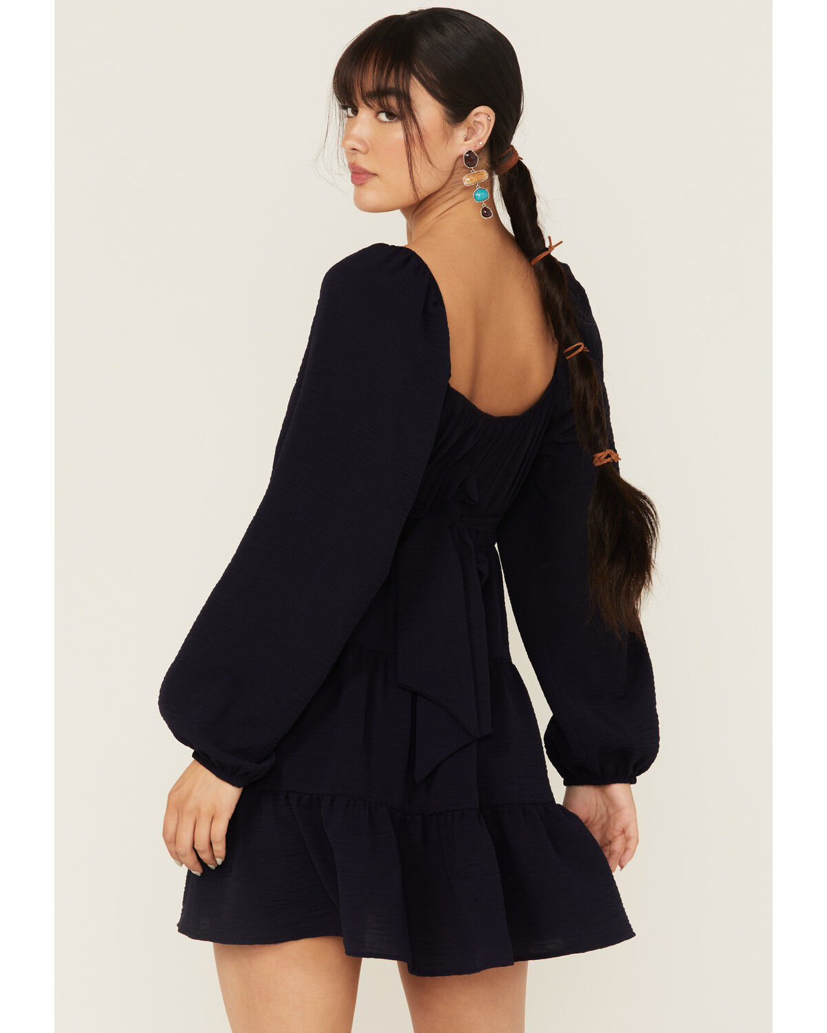 Originality Women's Boot Barn Exclusive Solid Long Sleeve Mini Dress