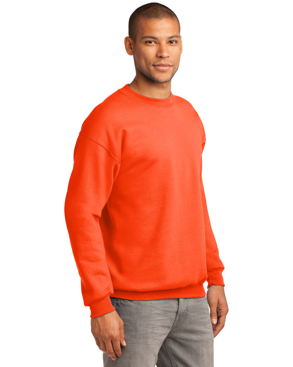 Port & Company Men's Safety 2X Essential Fleece Crew Work Pullover - Tall