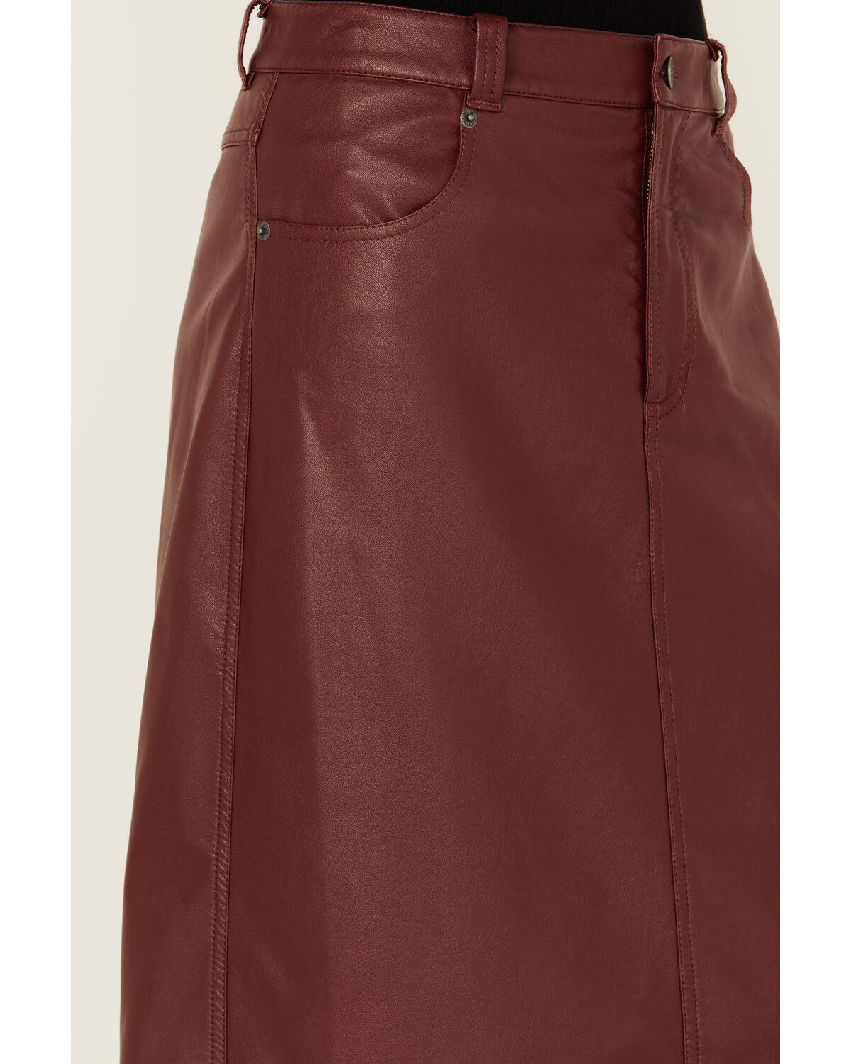 Free People Women's City Slicker Faux Leather Maxi Skirt