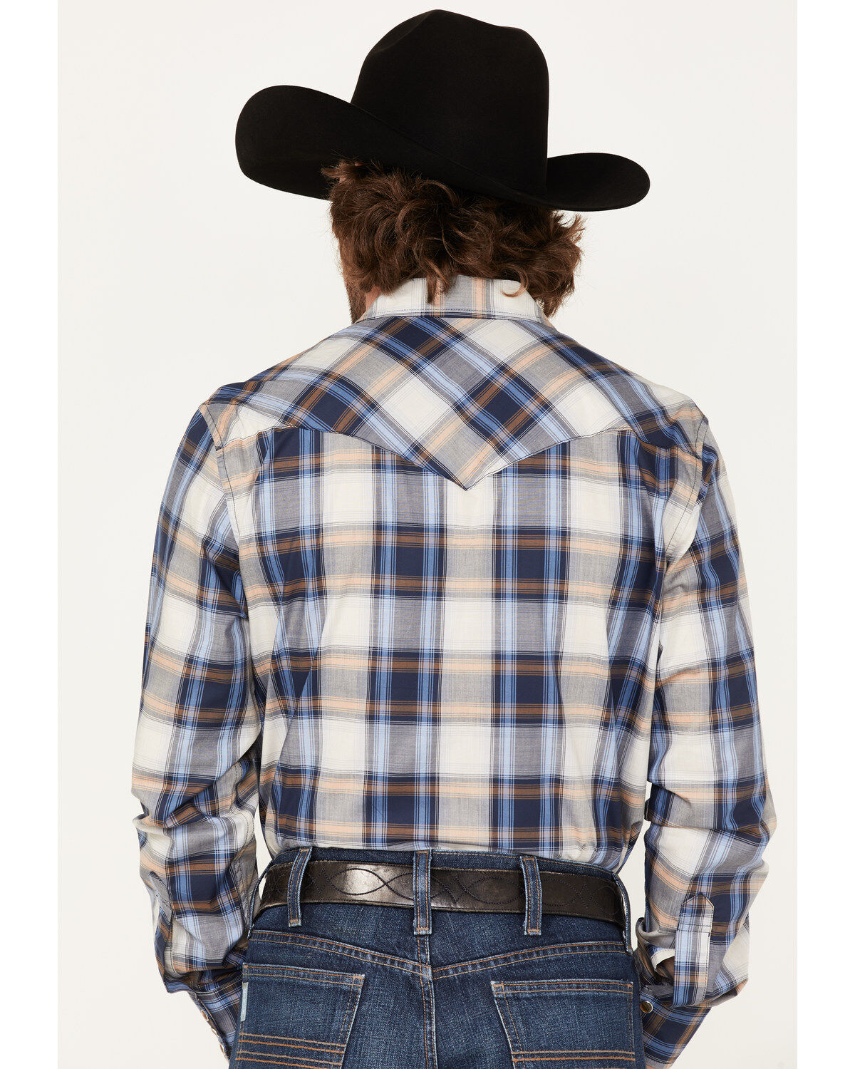 Pendleton Men's Bishop Large Ombre Plaid Long Sleeve Western Shirt