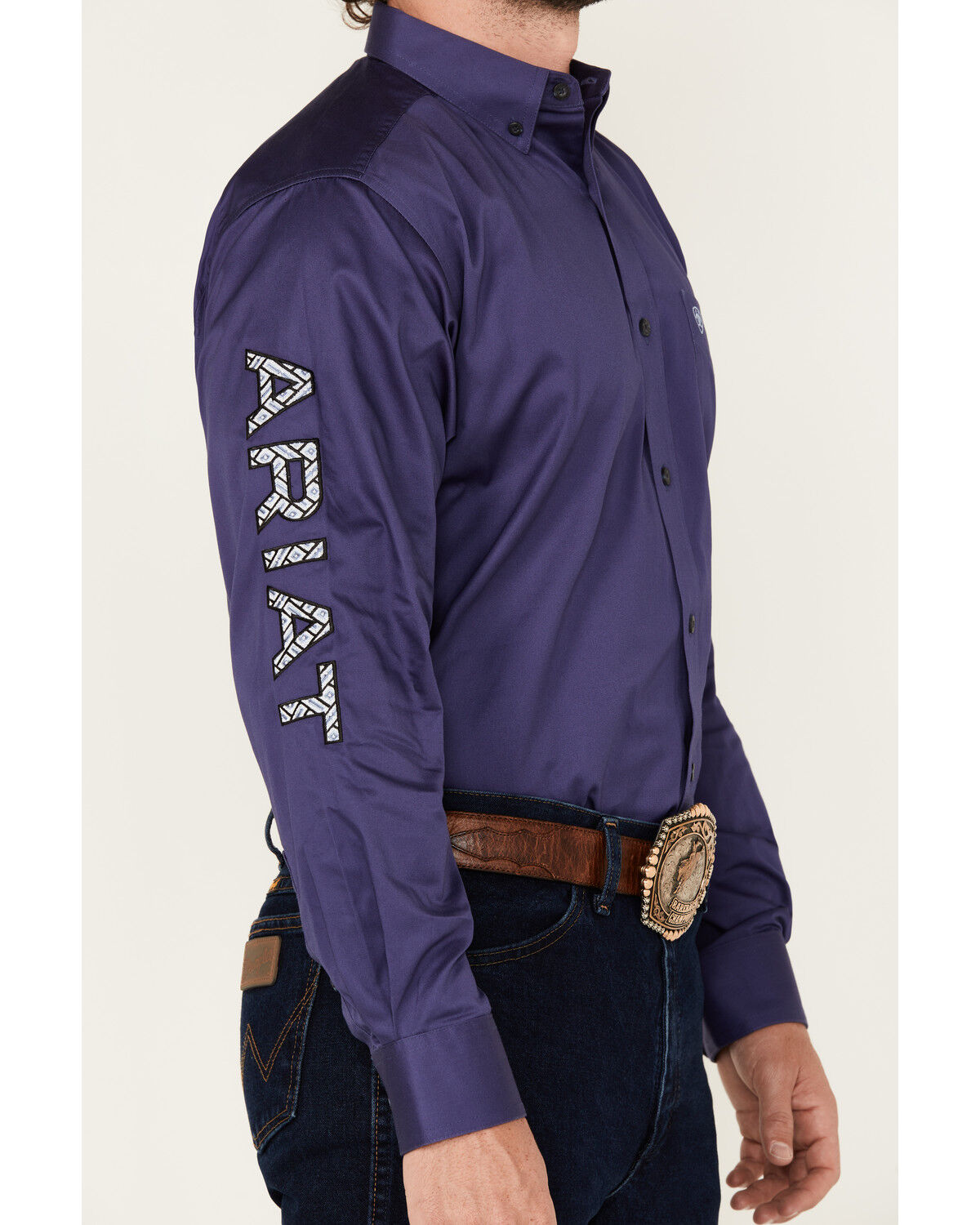 Ariat Men's Team Logo Long Sleeve Button-Down Western Shirt - Tall