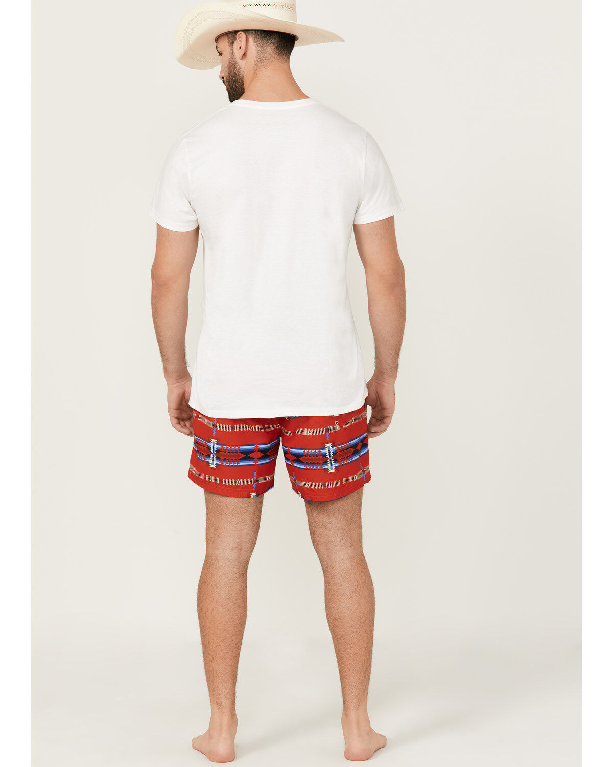 Rock & Roll Denim Men's Southwestern Print Stretch Volley Shorts