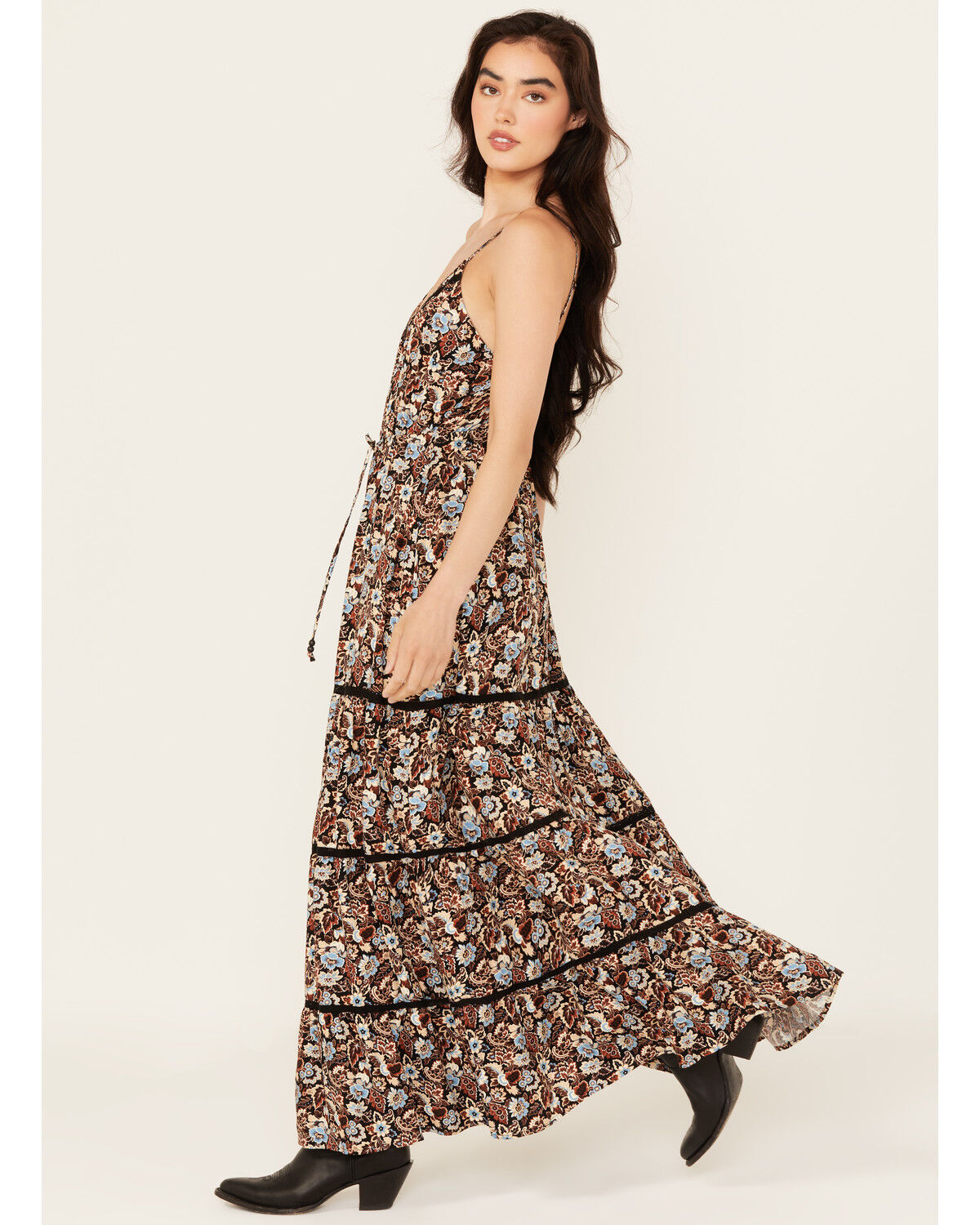 Idyllwind Women's Floral Print Sleeveless Maxi Dress