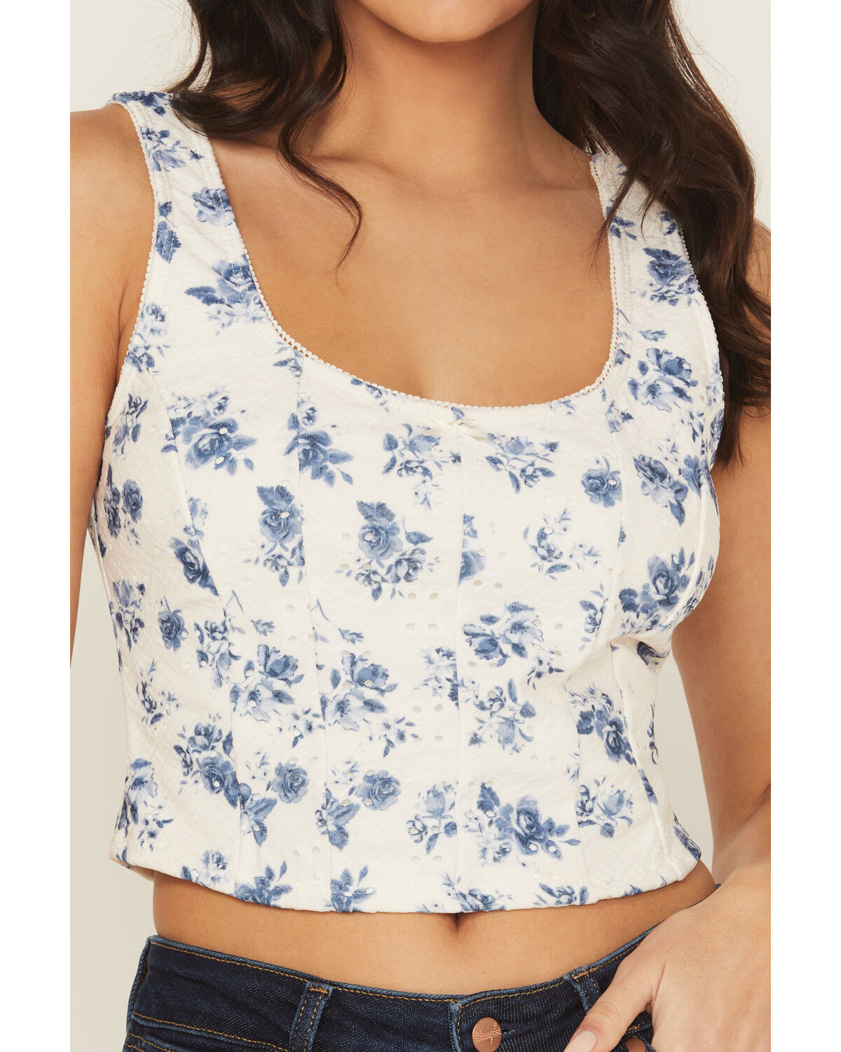 Shyanne Women's Floral Print Corset Top