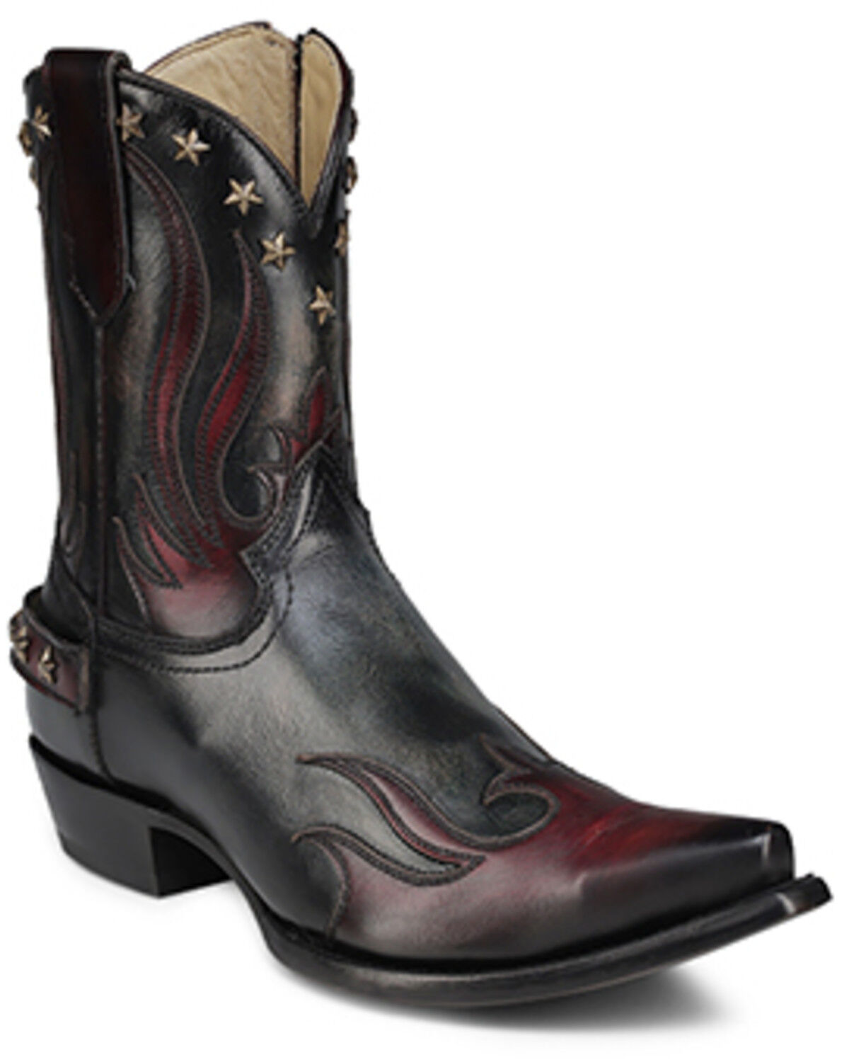 Corral Men's Overlay Short Western Boots - Snip Toe