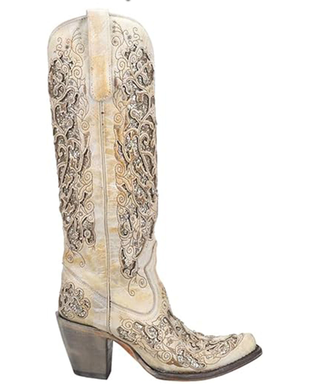 Corral Women's Inlay Western Boots - Snip Toe