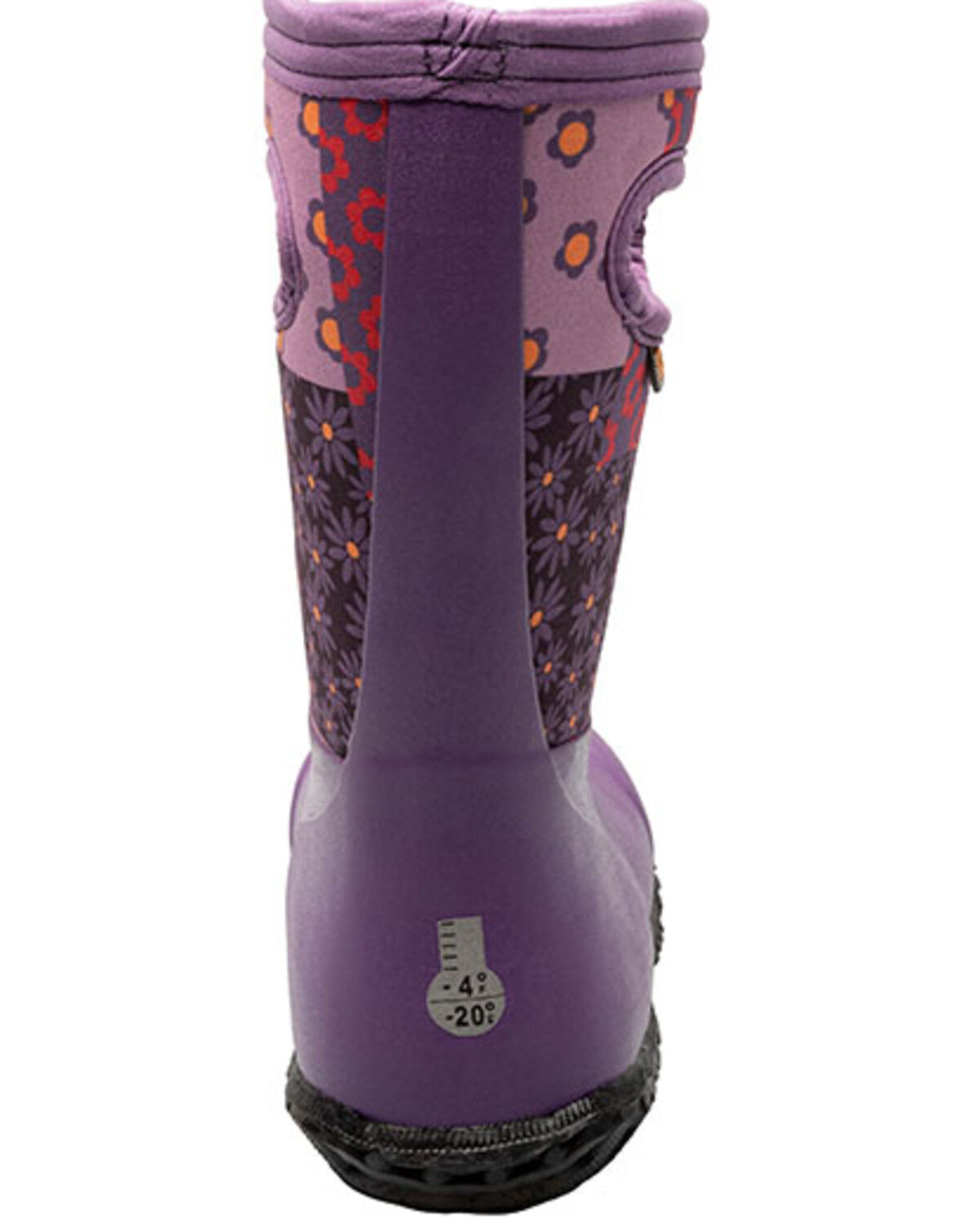 Bogs Girls' York Patchwork Floral Rain Boots - Round Toe