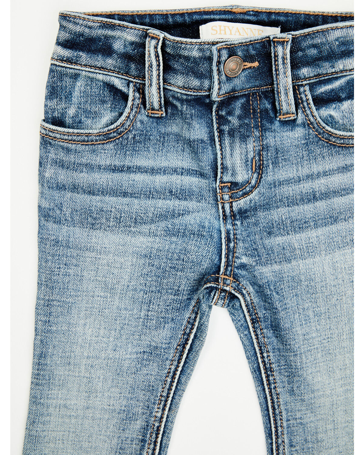 Shyanne Toddler Girls' Dawn Studded Back Bootcut Stretch Denim Jeans