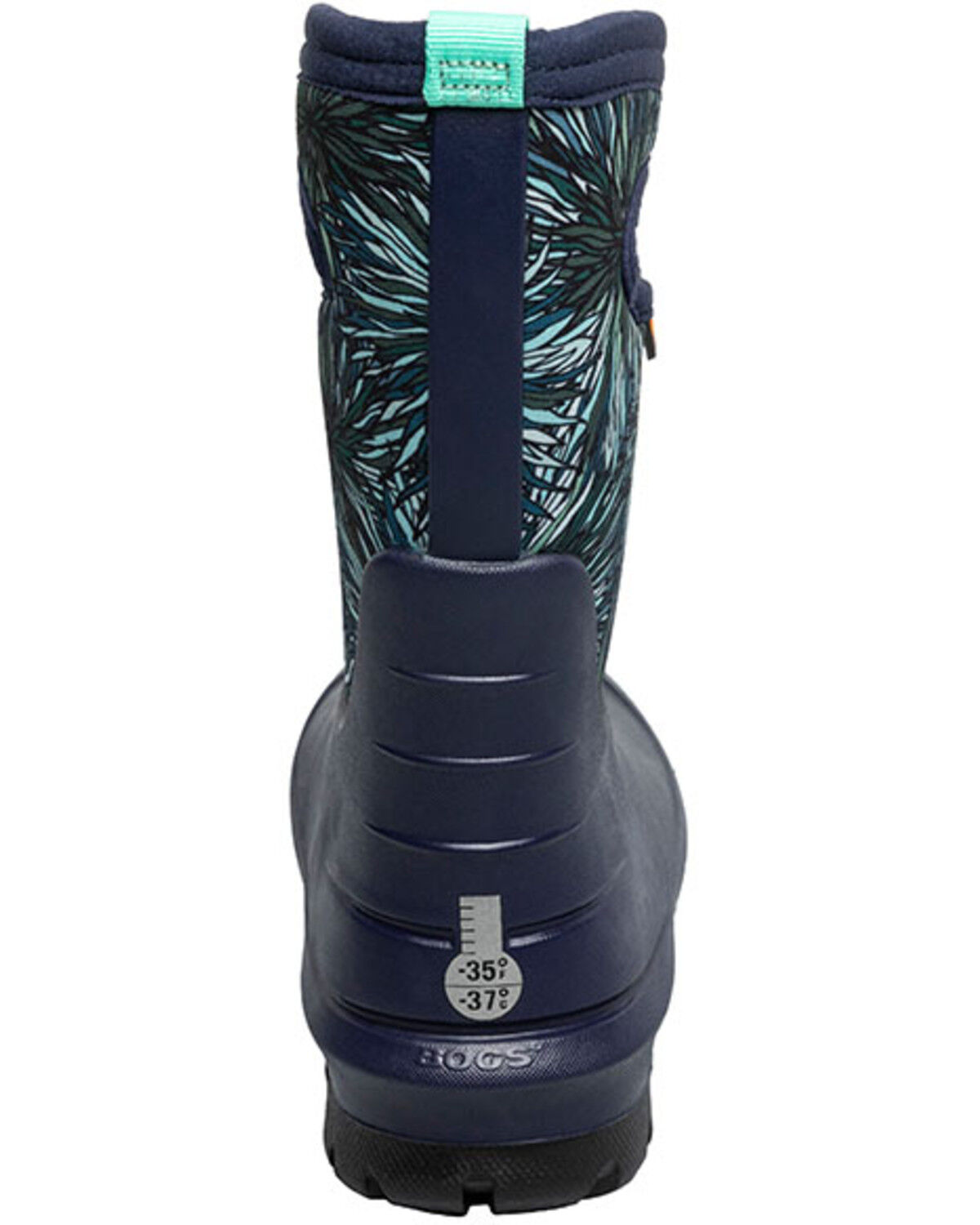 Bogs Girls' Neo Classic Firework Floral Print Waterproof Boots - Round Toe