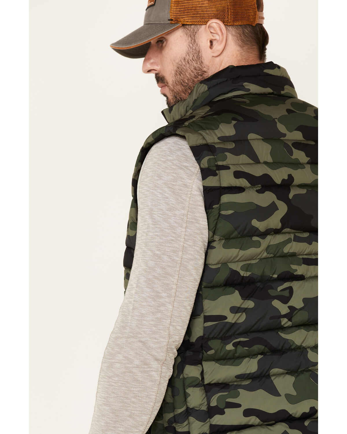 Flag & Anthem Men's Green Erieville Camo Print Puffer Vest