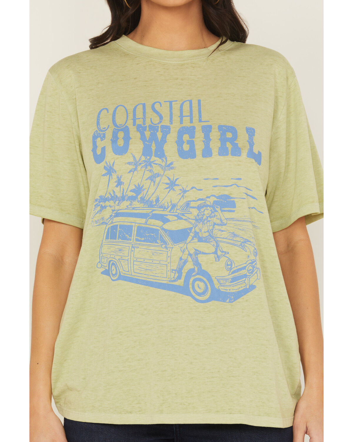 Blended Women's Coastal Cowgirl Short Sleeve Graphic Tee