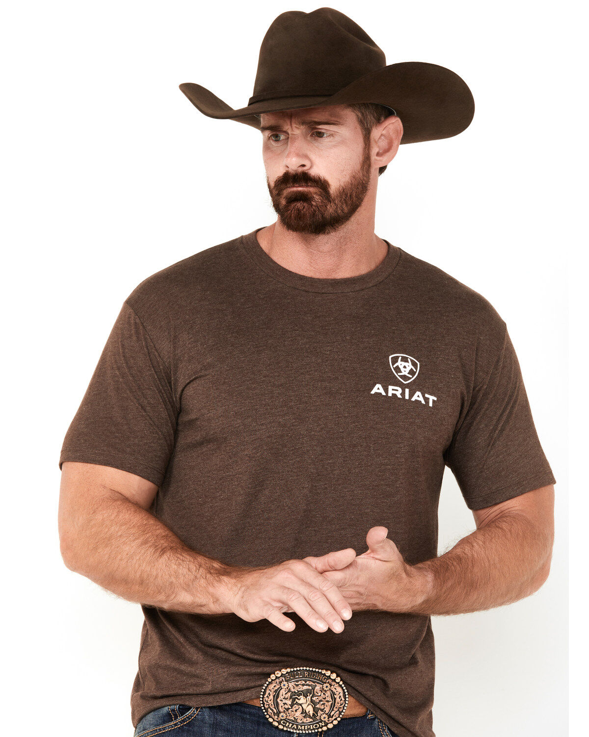 Ariat Men's Outline Logo Short Sleeve Graphic T-Shirt