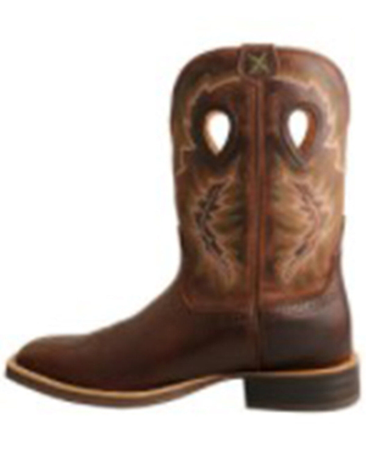 Twisted X Men's Brown Ruff Stock Western Boots - Square Toe