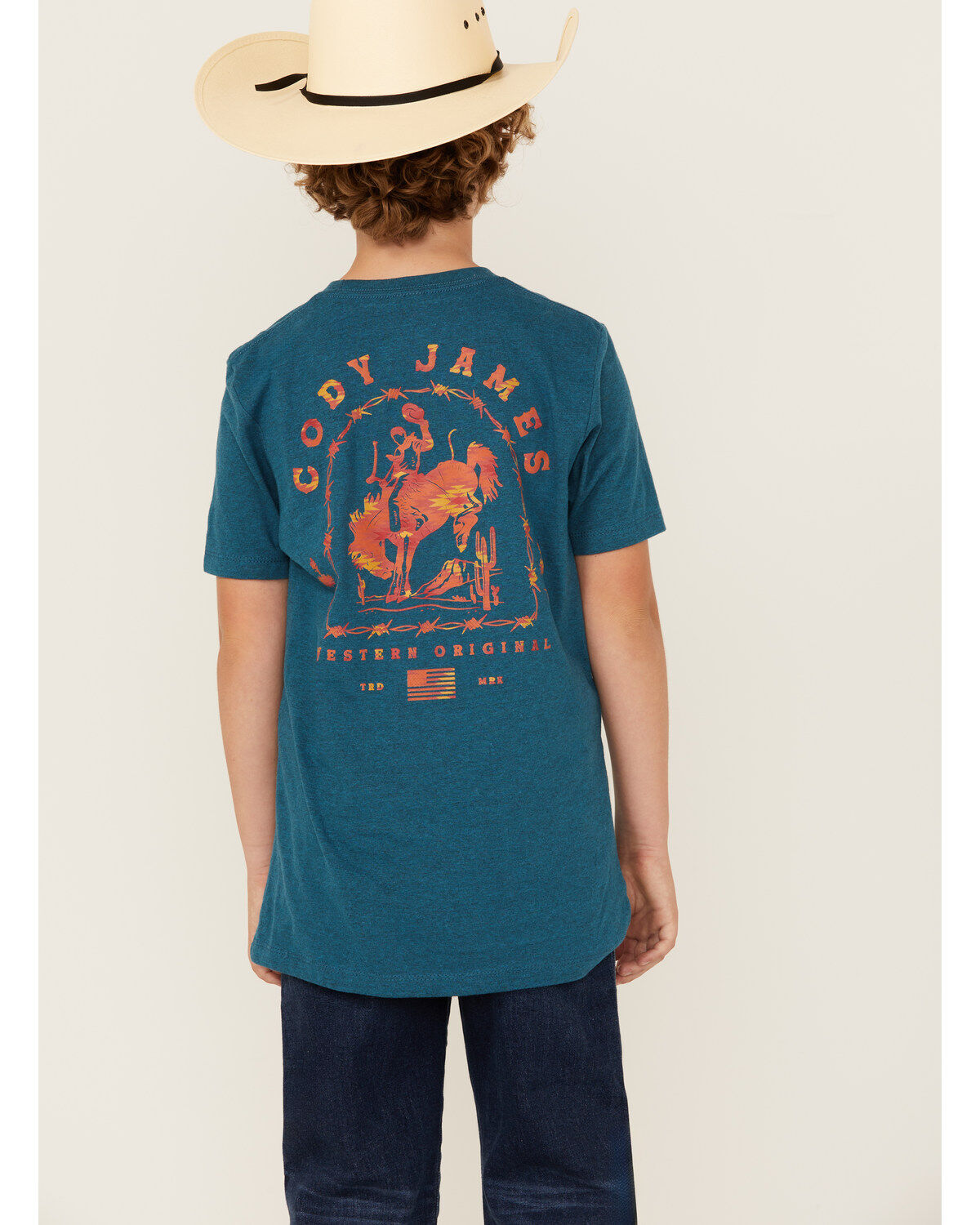 Cody James Boys' Barbed Cowboy Short Sleeve Graphic T-Shirt