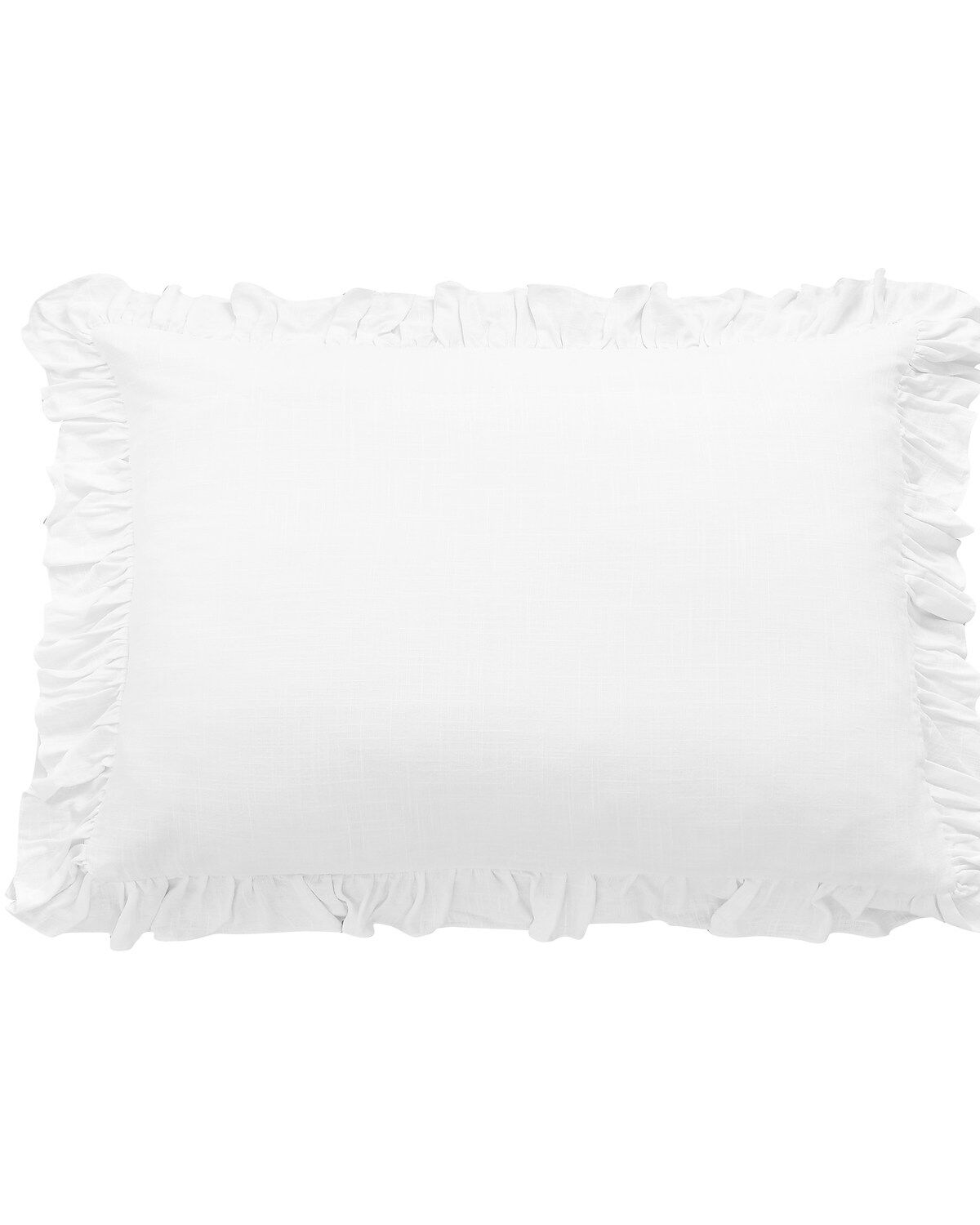 HiEnd Accents Washed Linen Ruffle Sham