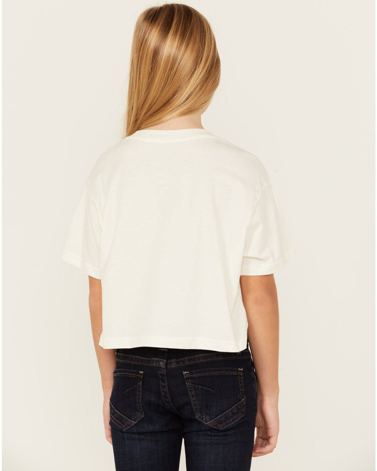 Ariat Girls' Logo Short Sleeve Graphic Cropped Tee