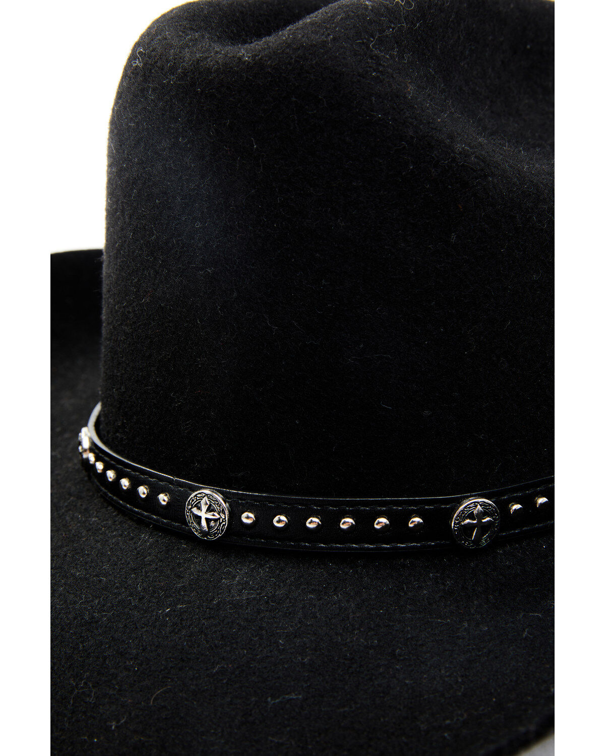 Cody James Black Cross Concho Hat Band