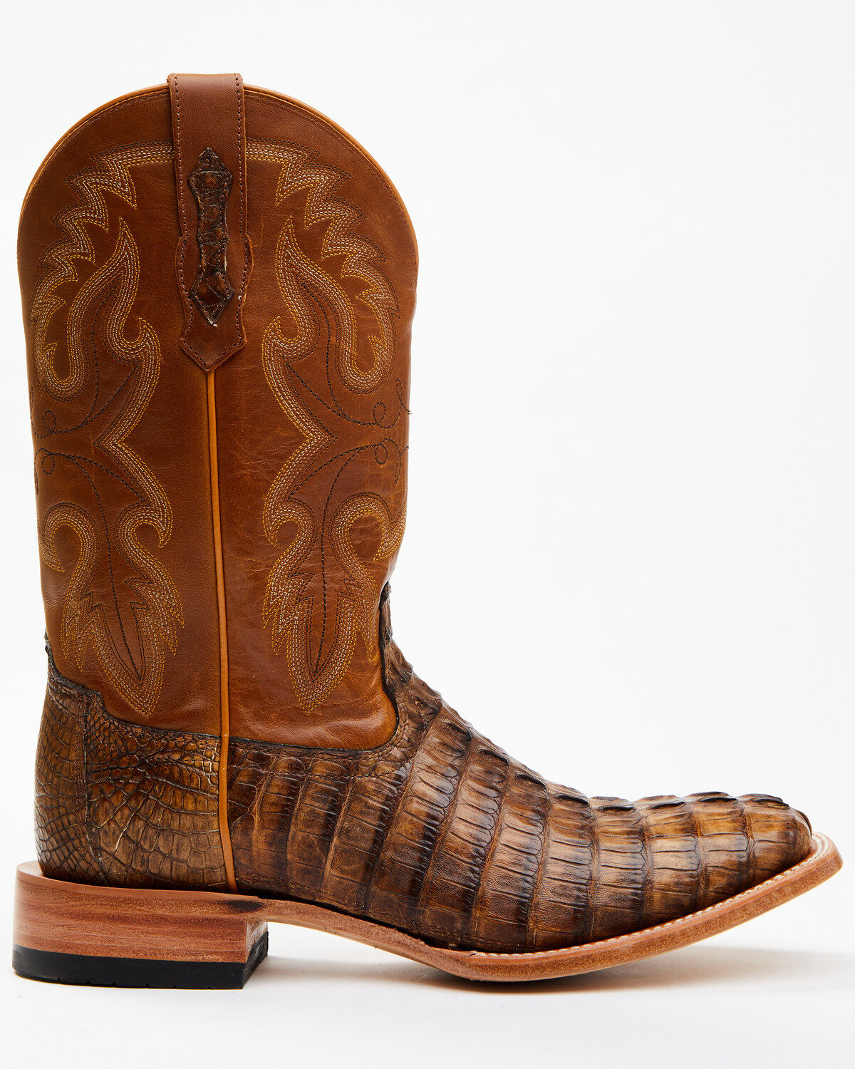 Cody James Men's Exotic Caiman Tail Skin Western Boots - Broad Square Toe