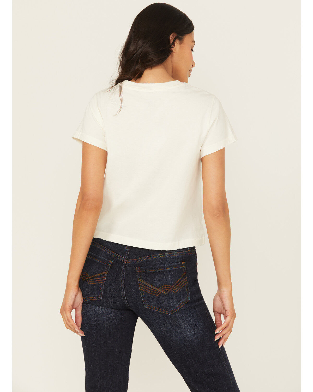 Idyllwind Women's Rhinestone Rose Short Sleeve Cropped Graphic Tee