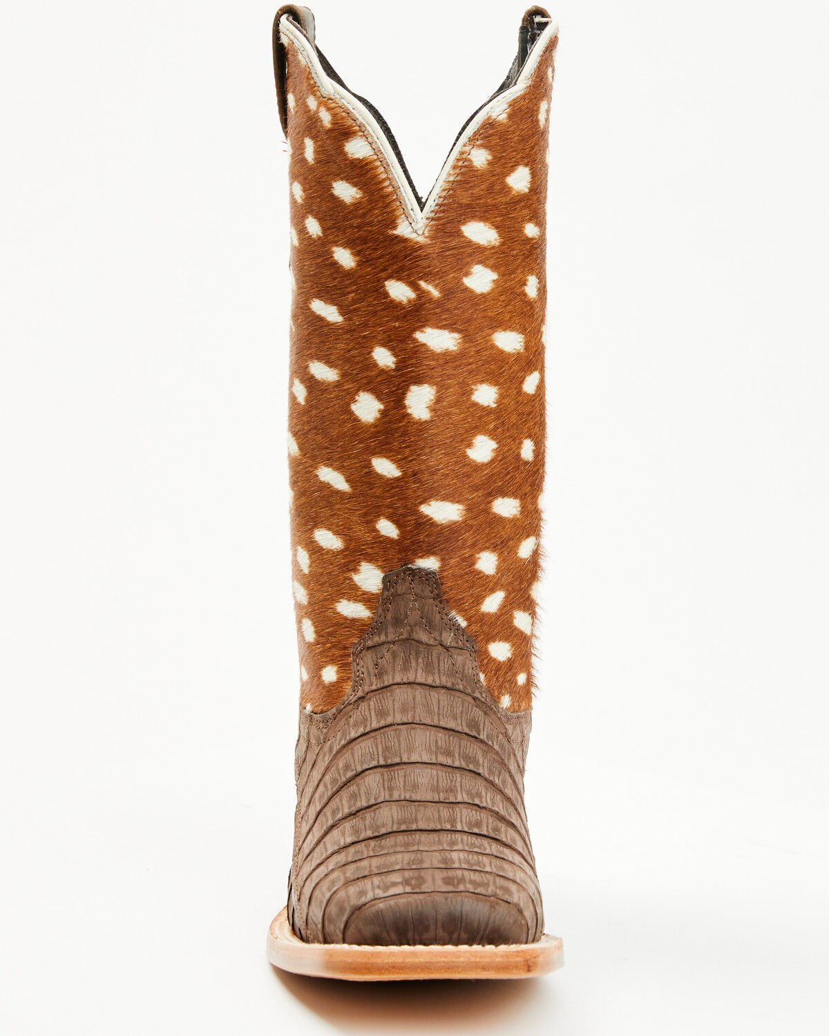 Ariat Women's Frontier Angelina Exotic Caiman Western Boots - Broad Square Toe