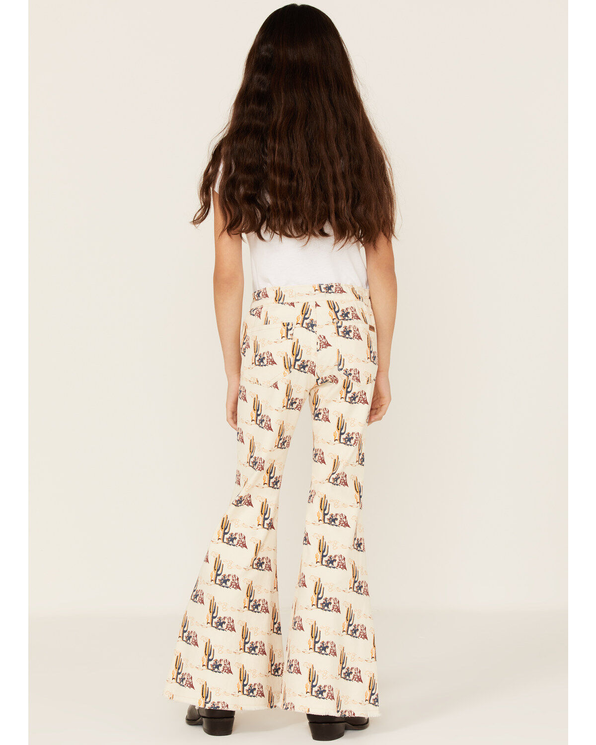 Rock & Roll Denim Girls' Desert Print Flare Jeans